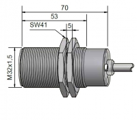 KA1047 Емкостной датчик KAS-80-30-A-M32-StEx ATEX Rechner Sensors